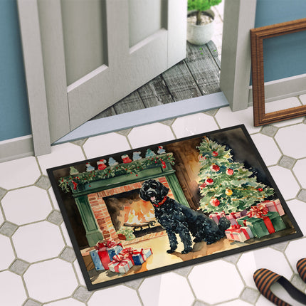Portuguese Water Dog Cozy Christmas Doormat