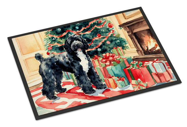 Portuguese Water Dog Cozy Christmas Doormat