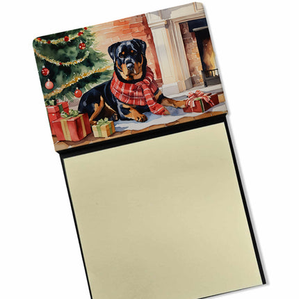 Rottweiler Cozy Christmas Sticky Note Holder