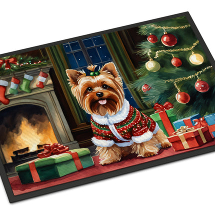 Yorkshire Terrier Cozy Christmas Doormat