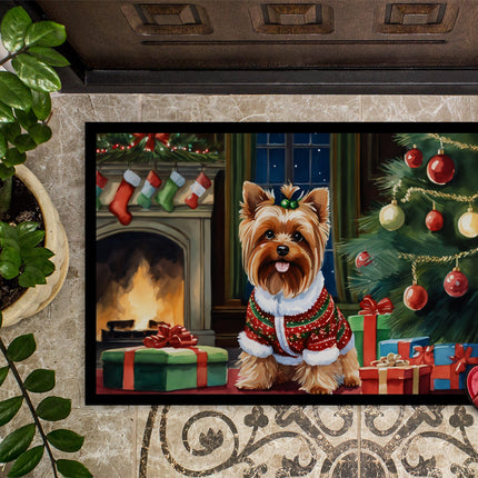 Yorkshire Terrier Cozy Christmas Doormat