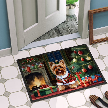 Yorkshire Terrier Cozy Christmas Doormat
