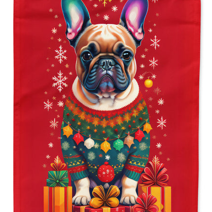 French Bulldog Holiday Christmas Garden Flag