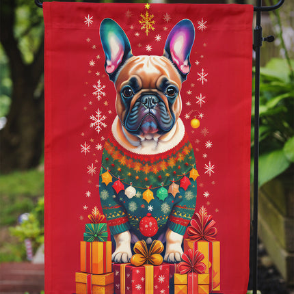 French Bulldog Holiday Christmas Garden Flag