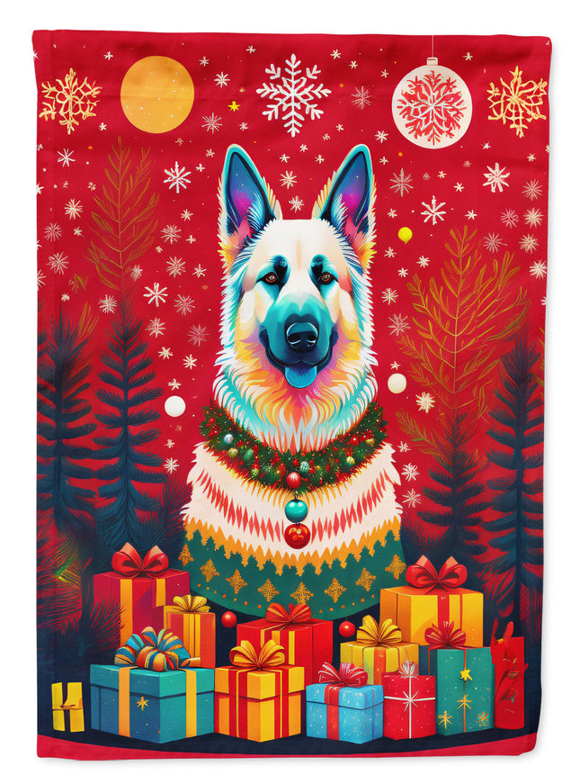 German Shepherd Holiday Christmas Garden Flag