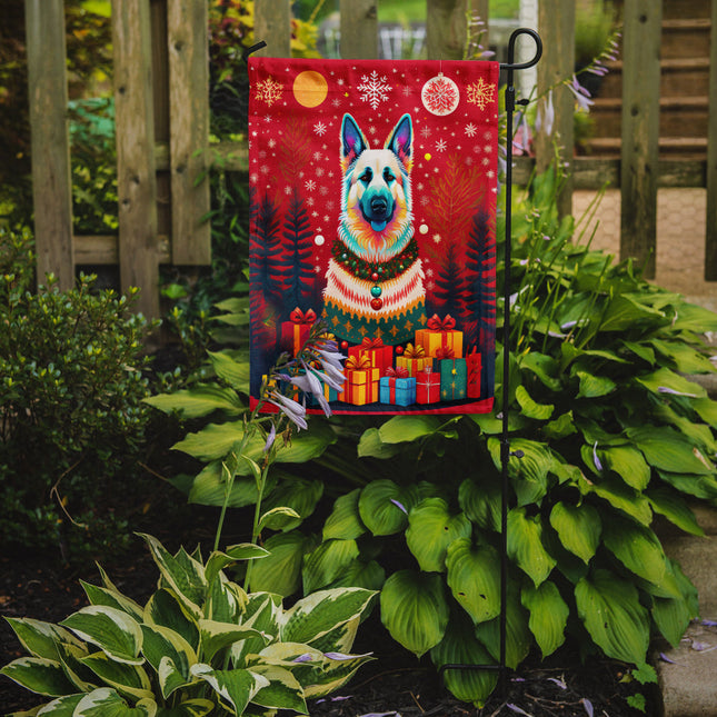 German Shepherd Holiday Christmas Garden Flag