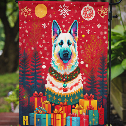 German Shepherd Holiday Christmas Garden Flag