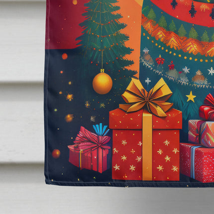 German Shepherd Holiday Christmas House Flag