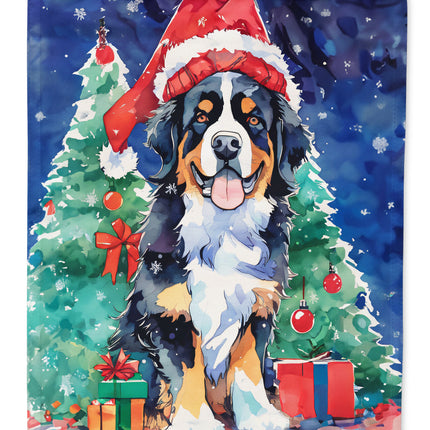 Bernese Mountain Dog Christmas Garden Flag