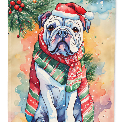 English Bulldog Christmas Garden Flag