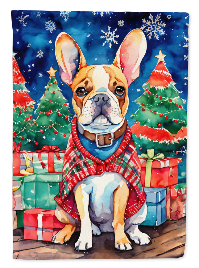French Bulldog Christmas Garden Flag