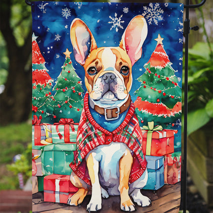 French Bulldog Christmas Garden Flag