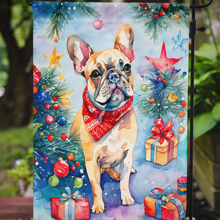 French Bulldog Christmas Garden Flag