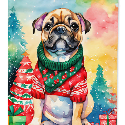 French Bulldog Christmas Garden Flag
