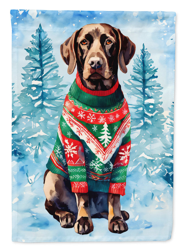 German Shorthaired Pointer Christmas Garden Flag