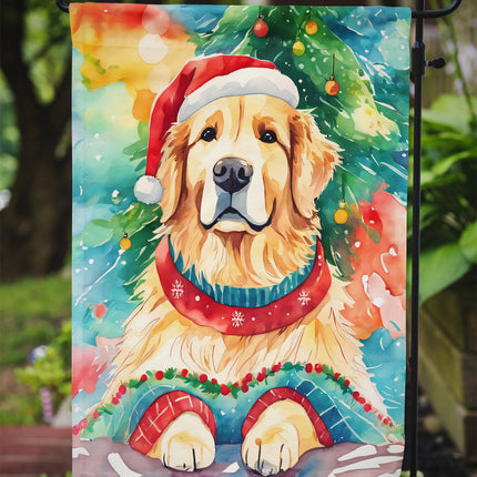 Golden Retriever Christmas Garden Flag