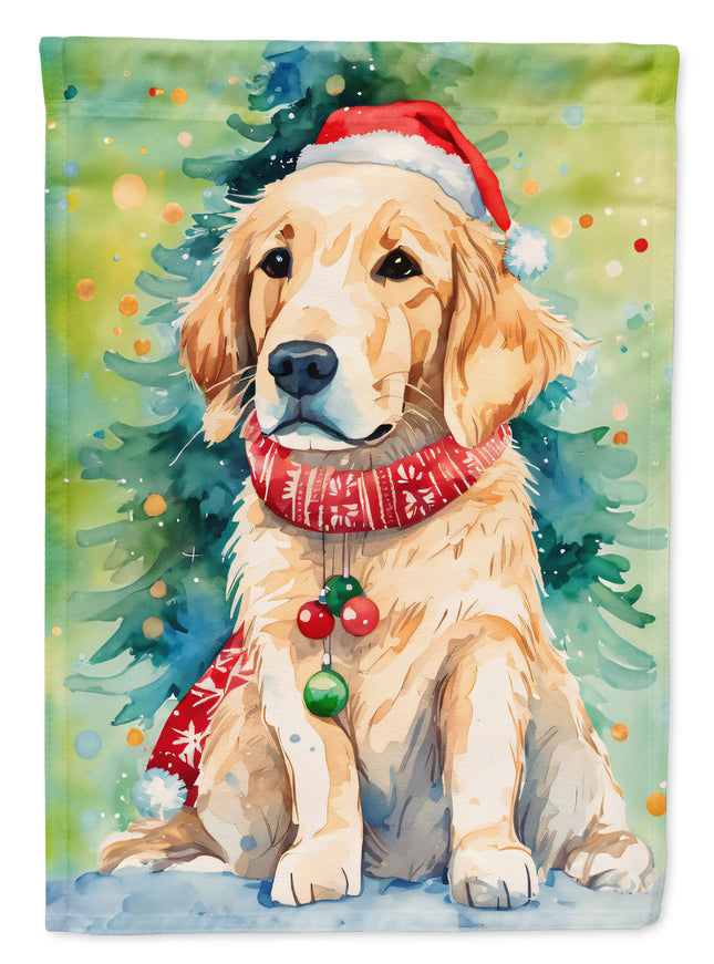 Golden Retriever Christmas Garden Flag