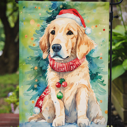 Golden Retriever Christmas Garden Flag