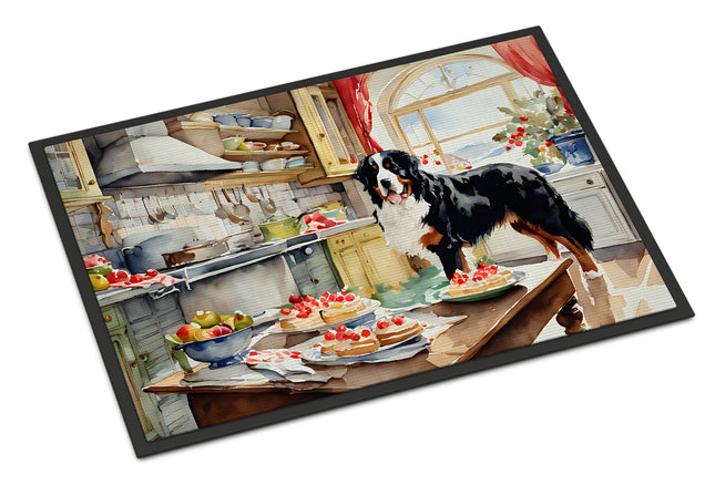 Bernese Mountain Dog Christmas Cookies Doormat