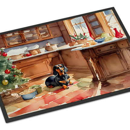 Dachshund Christmas Cookies Doormat