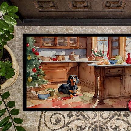 Dachshund Christmas Cookies Doormat