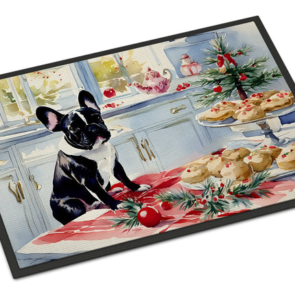 French Bulldog Christmas Cookies Doormat
