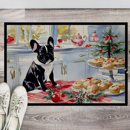 French Bulldog Christmas Cookies Doormat