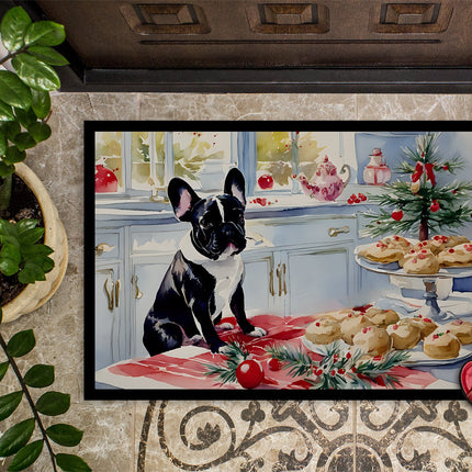 French Bulldog Christmas Cookies Doormat