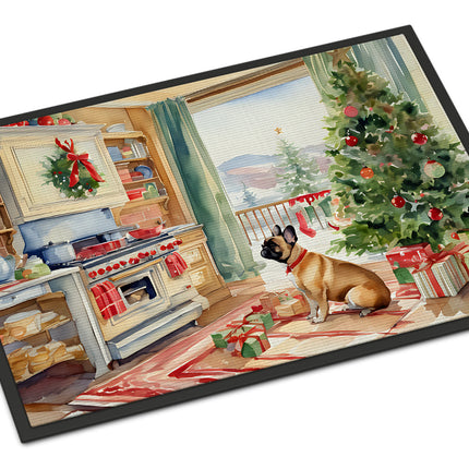 French Bulldog Christmas Cookies Doormat