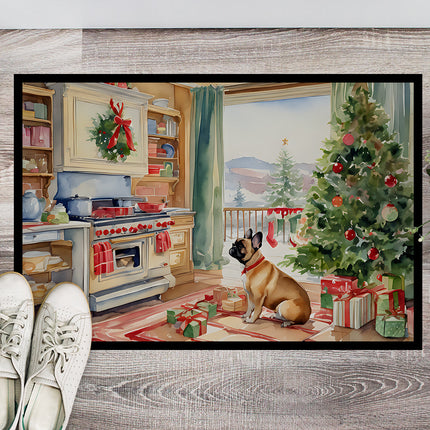 French Bulldog Christmas Cookies Doormat