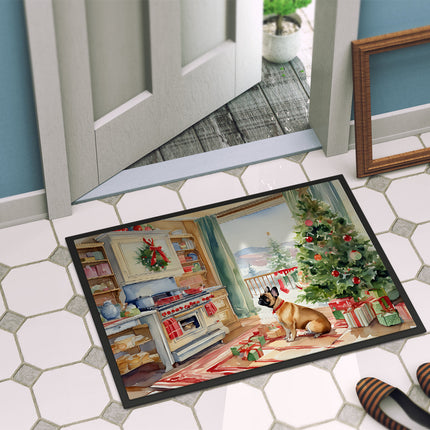French Bulldog Christmas Cookies Doormat