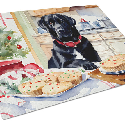 Labrador Retriever Christmas Cookies Glass Cutting Board
