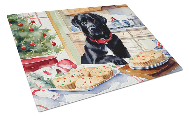 Labrador Retriever Christmas Cookies Glass Cutting Board