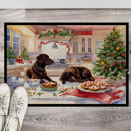 Labrador Retriever Christmas Cookies Doormat