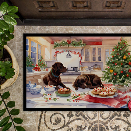 Labrador Retriever Christmas Cookies Doormat