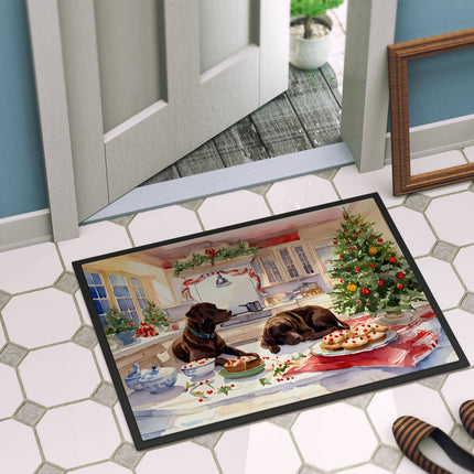 Labrador Retriever Christmas Cookies Doormat