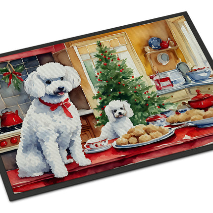 Poodle Christmas Cookies Doormat