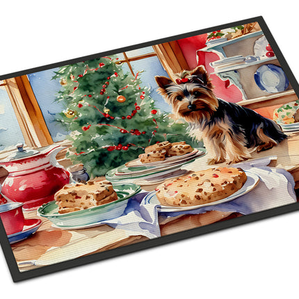 Yorkshire Terrier Yorkie Christmas Cookies Doormat