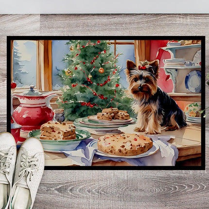 Yorkshire Terrier Yorkie Christmas Cookies Doormat