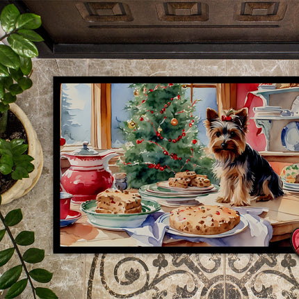 Yorkshire Terrier Yorkie Christmas Cookies Doormat