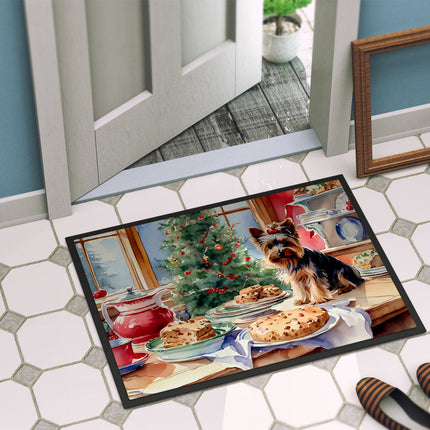 Yorkshire Terrier Yorkie Christmas Cookies Doormat