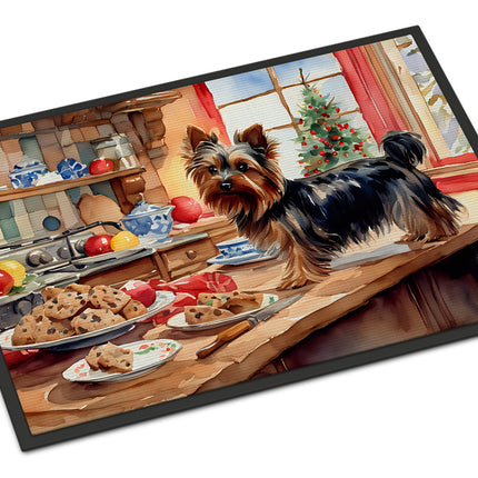 Yorkshire Terrier Yorkie Christmas Cookies Doormat