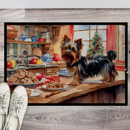 Yorkshire Terrier Yorkie Christmas Cookies Doormat