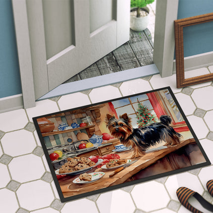 Yorkshire Terrier Yorkie Christmas Cookies Doormat