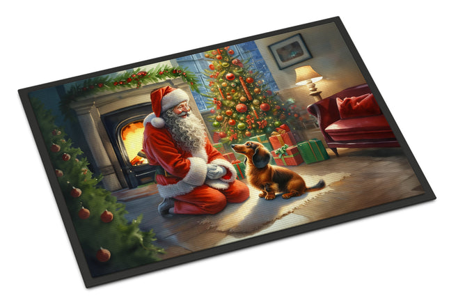 Dachshund and Santa Claus Doormat