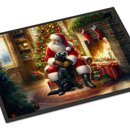 Labrador Retriever and Santa Claus Doormat