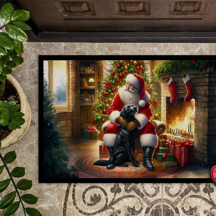 Labrador Retriever and Santa Claus Doormat