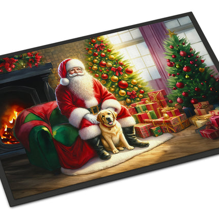 Labrador Retriever and Santa Claus Doormat