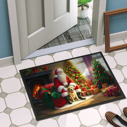 Labrador Retriever and Santa Claus Doormat
