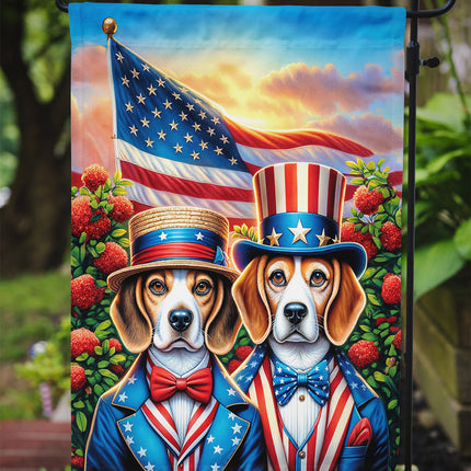 All American Beagle Garden Flag
